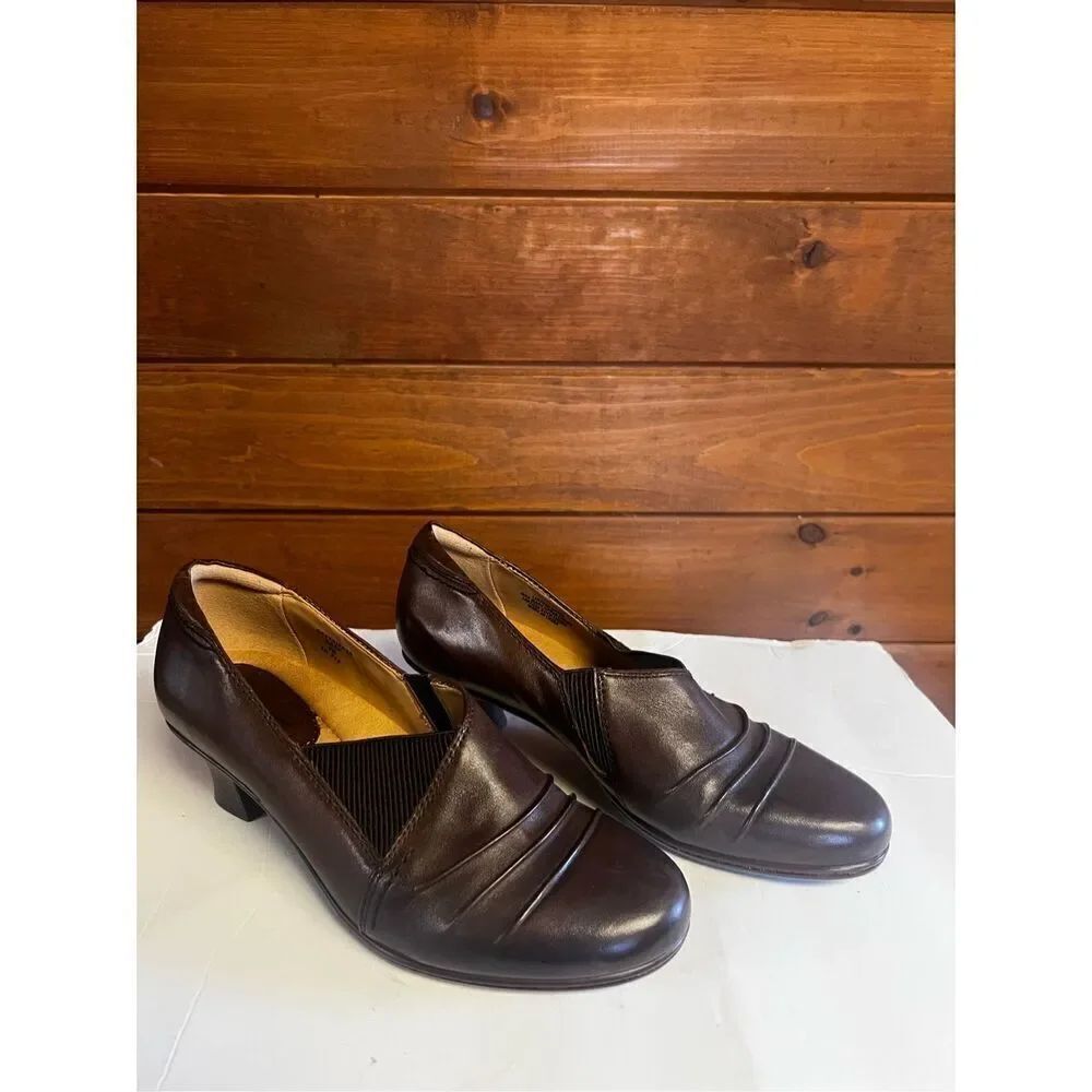 Earth Daytripper Slip On Clogs Booties Shoes Size 9 Brown Leather